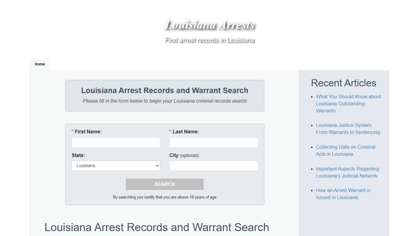 Louisiana Arrests