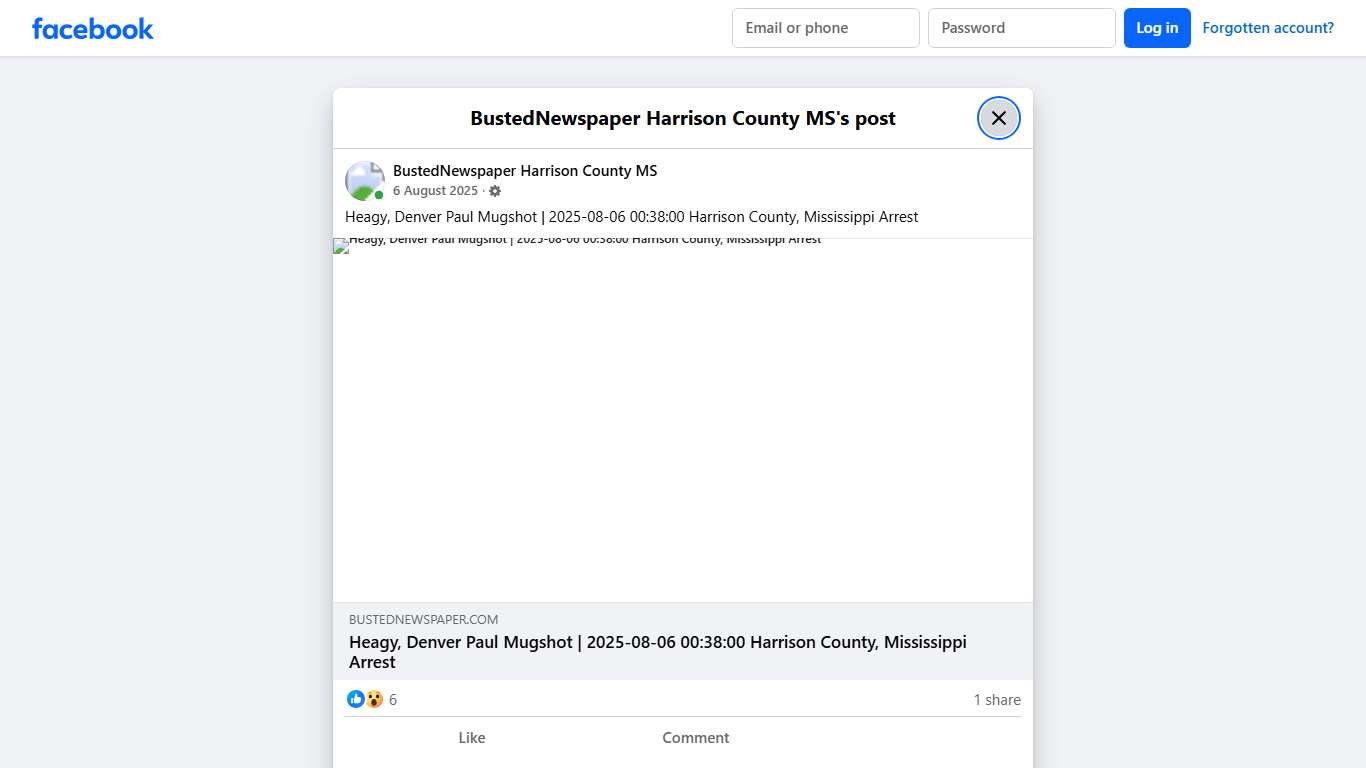 Heagy, Denver Paul... - BustedNewspaper Harrison County MS Facebook